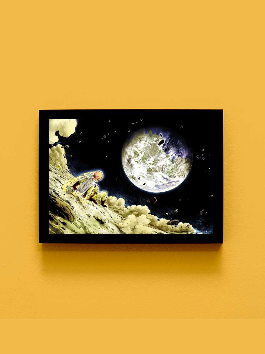 The Moon Landing Anime Tablo Siyah Çerçeveli Yüksek Kalite Anime Duvar Poster Tablo - En İyi Fiyatlarla