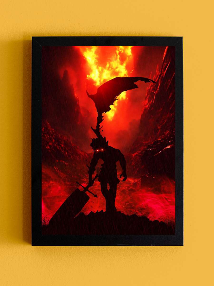 the rise of the devil Anime Tablo Siyah Çerçeveli Yüksek Kalite Anime Duvar Poster Tablo - En İyi Fiyatlarla