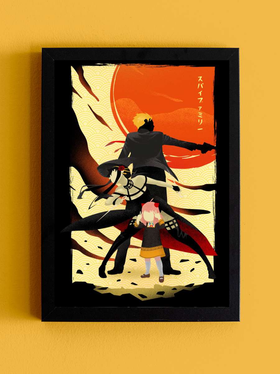 The Spy Parent Anime Tablo Siyah Çerçeveli Yüksek Kalite Anime Duvar Poster Tablo - En İyi Fiyatlarla