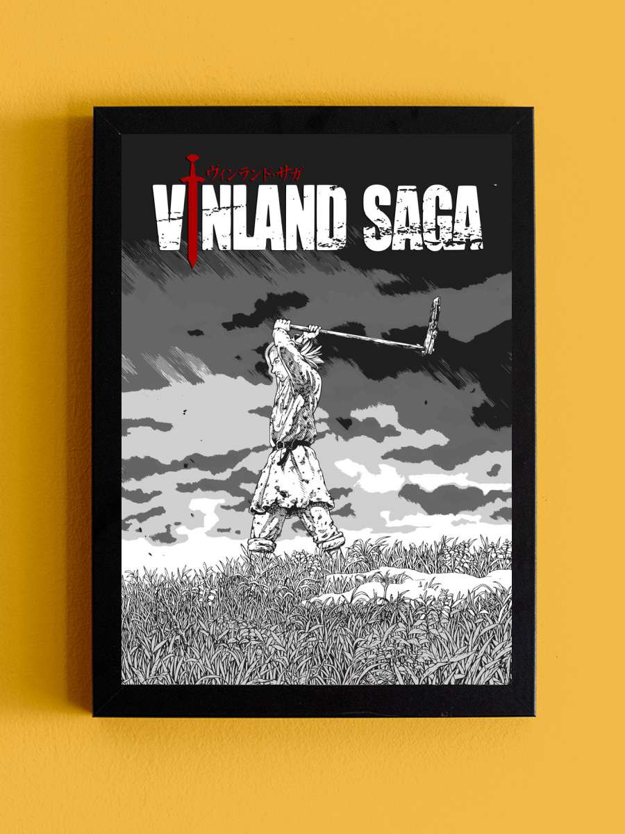 Thorfinn vinland saga Anime Tablo Siyah Çerçeveli Yüksek Kalite Anime Duvar Poster Tablo - En İyi Fiyatlarla