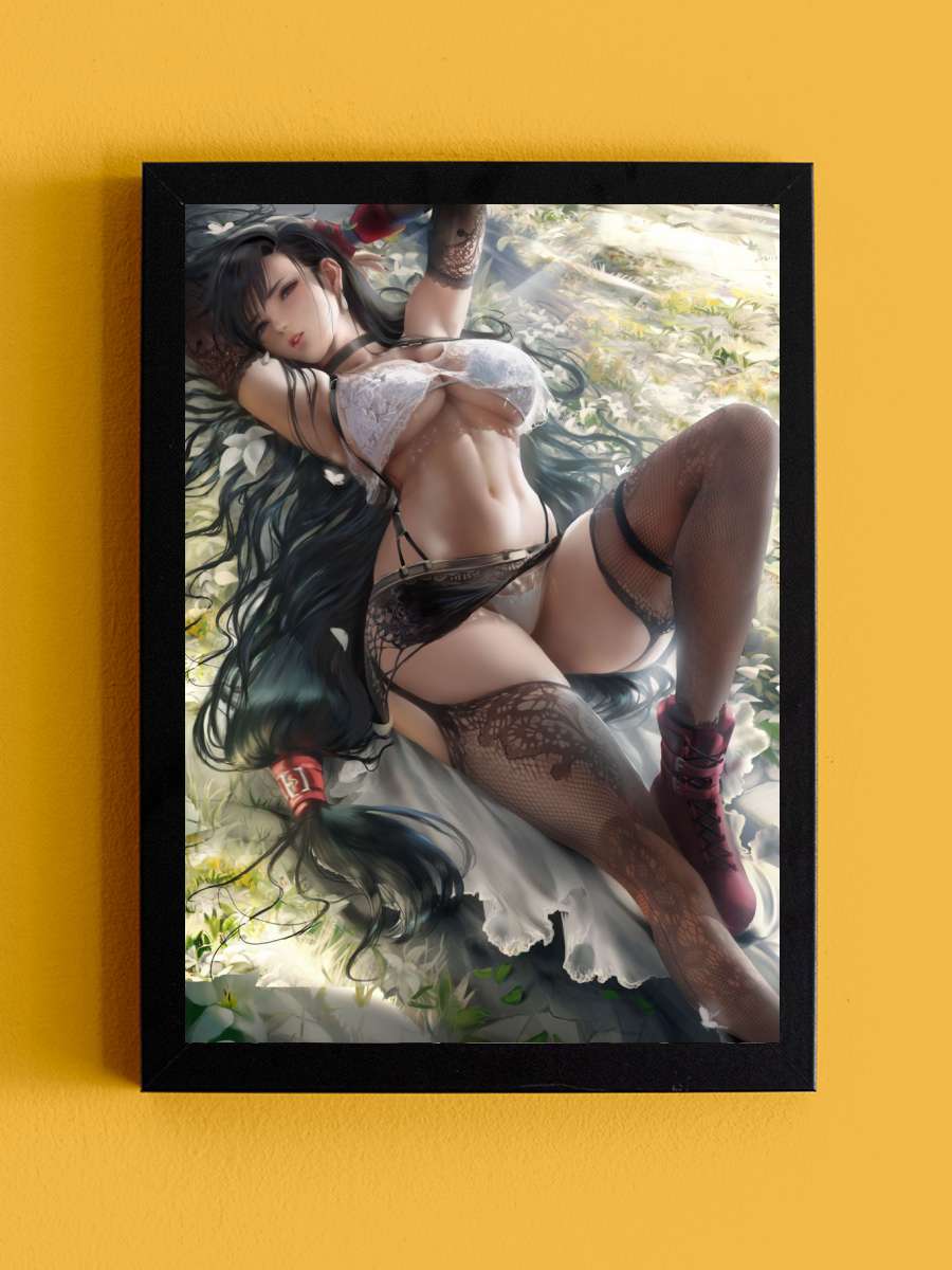 Tifa Lace Anime Tablo Siyah Çerçeveli Yüksek Kalite Anime Duvar Poster Tablo - En İyi Fiyatlarla
