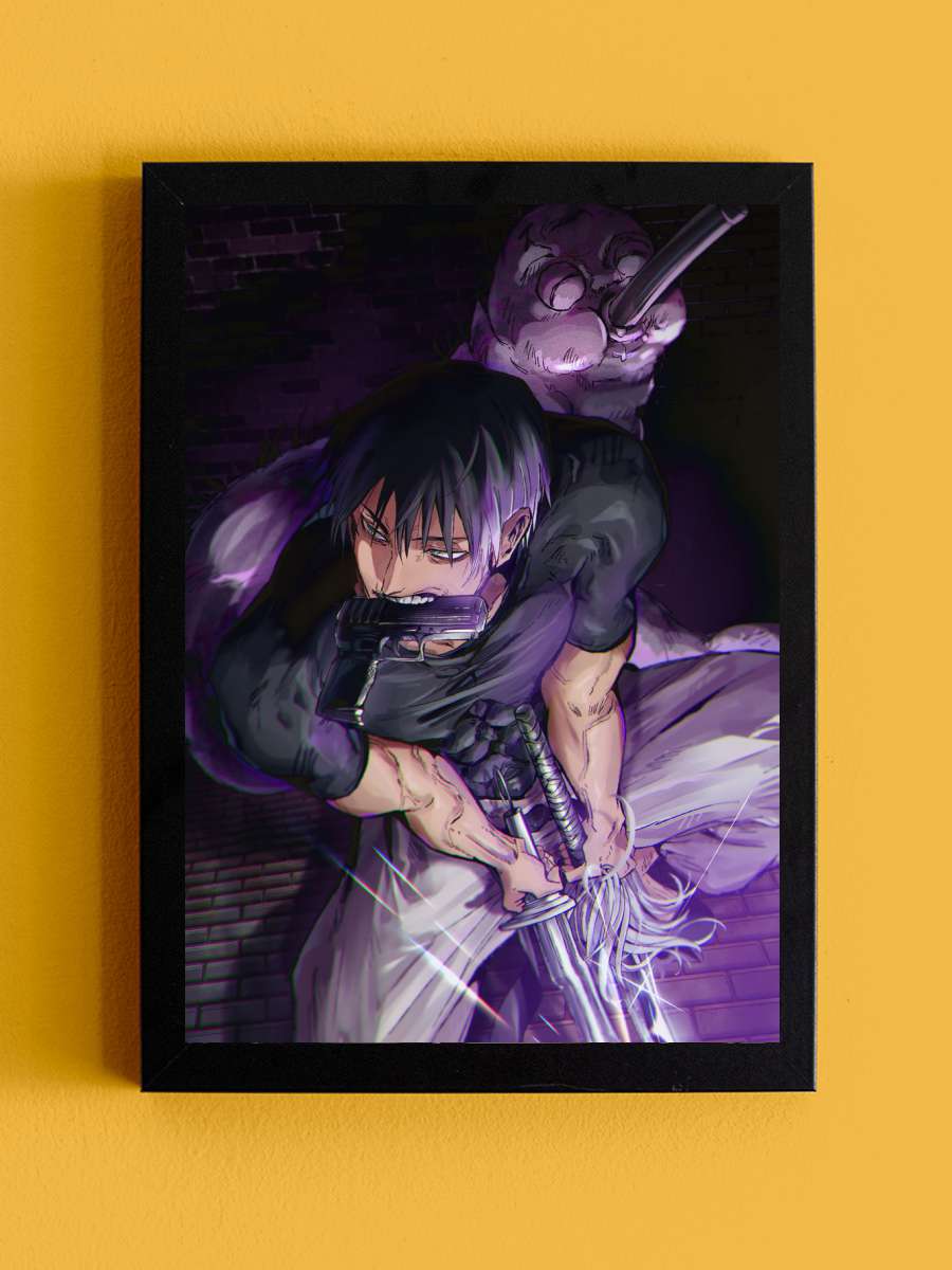 toji fushiguro jujutsu Anime Tablo Siyah Çerçeveli Yüksek Kalite Anime Duvar Poster Tablo - En İyi Fiyatlarla