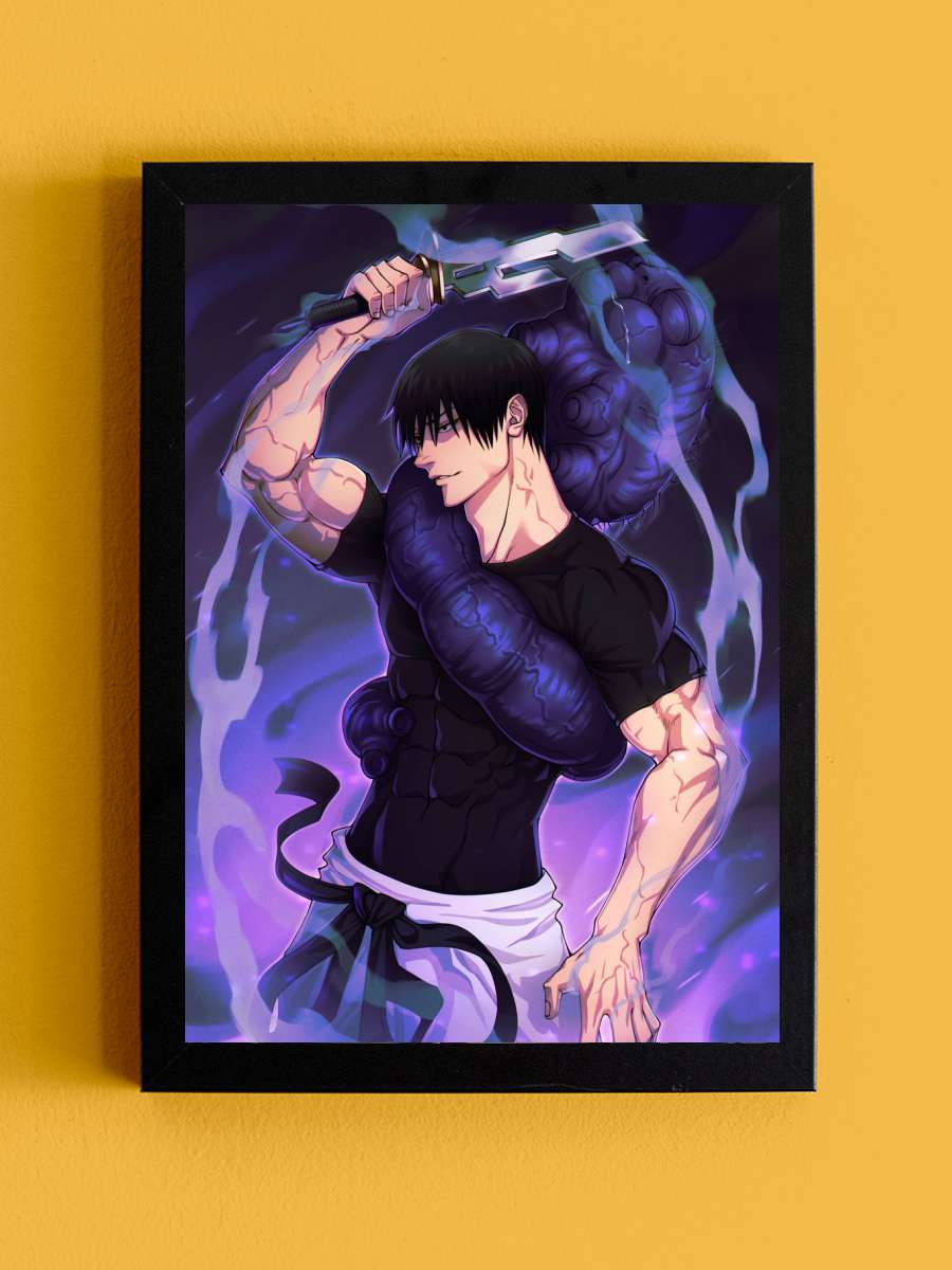 toji fushiguro jujutsu Anime Tablo Siyah Çerçeveli Yüksek Kalite Anime Duvar Poster Tablo - En İyi Fiyatlarla