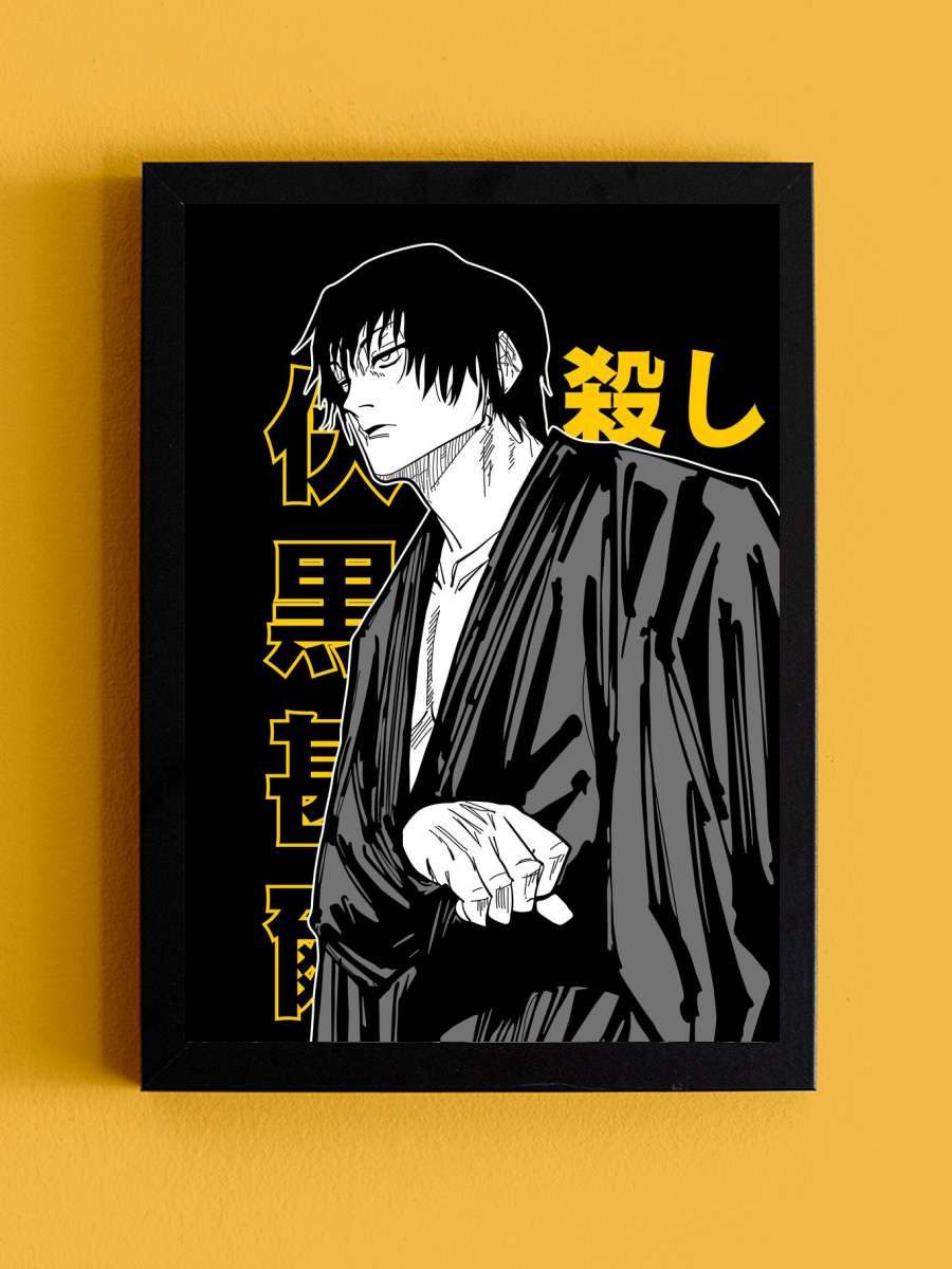 Toji Fushiguro Anime Tablo Siyah Çerçeveli Yüksek Kalite Anime Duvar Poster Tablo - En İyi Fiyatlarla