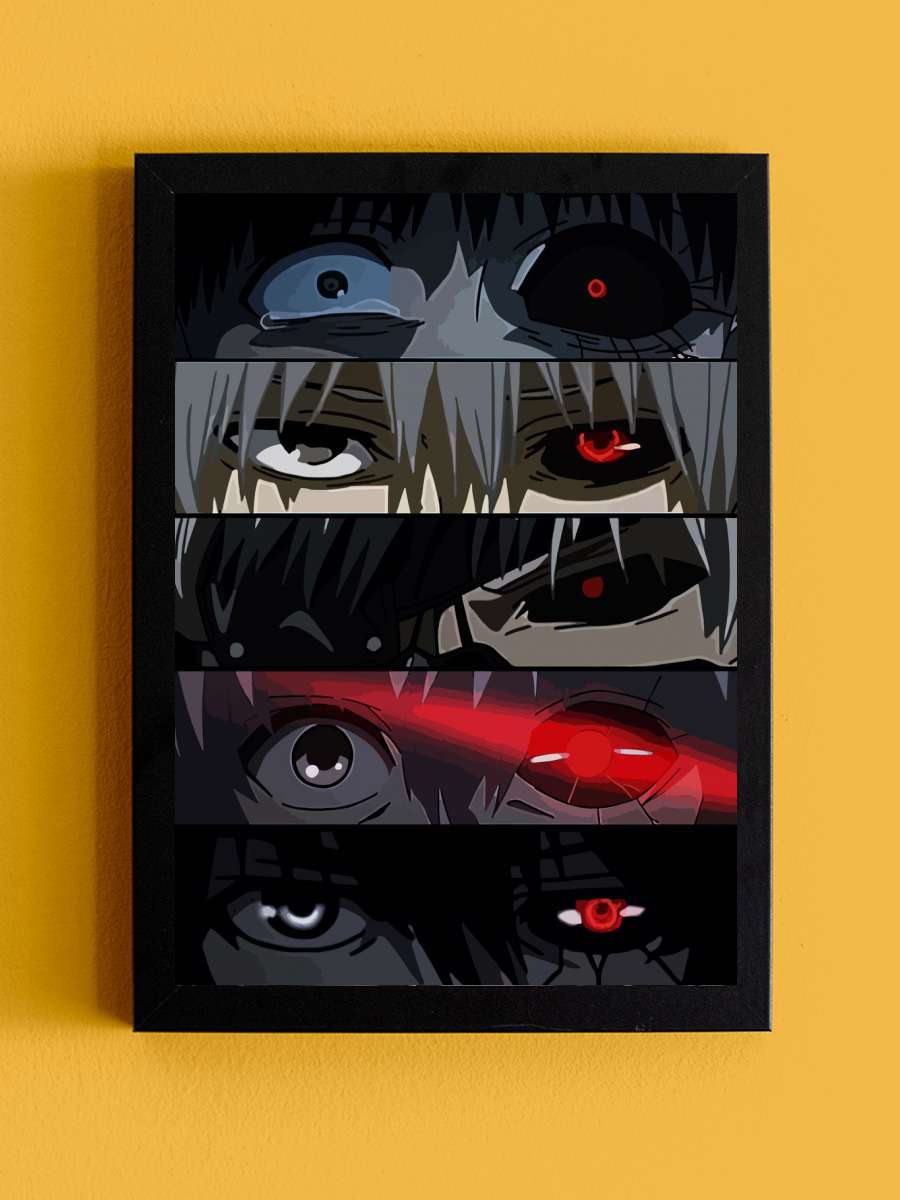 Tokyo Ghoul anime Anime Tablo Siyah Çerçeveli Yüksek Kalite Anime Duvar Poster Tablo - En İyi Fiyatlarla