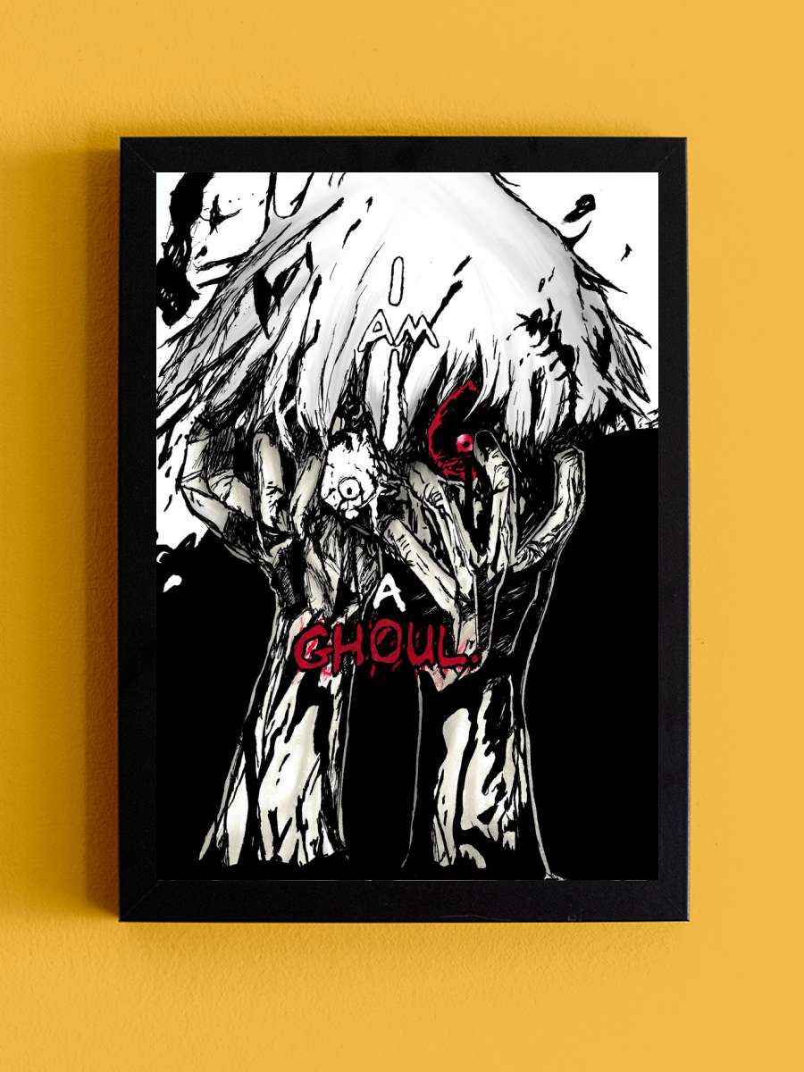 Tokyo Ghoul Anime Tablo Siyah Çerçeveli Yüksek Kalite Anime Duvar Poster Tablo - En İyi Fiyatlarla