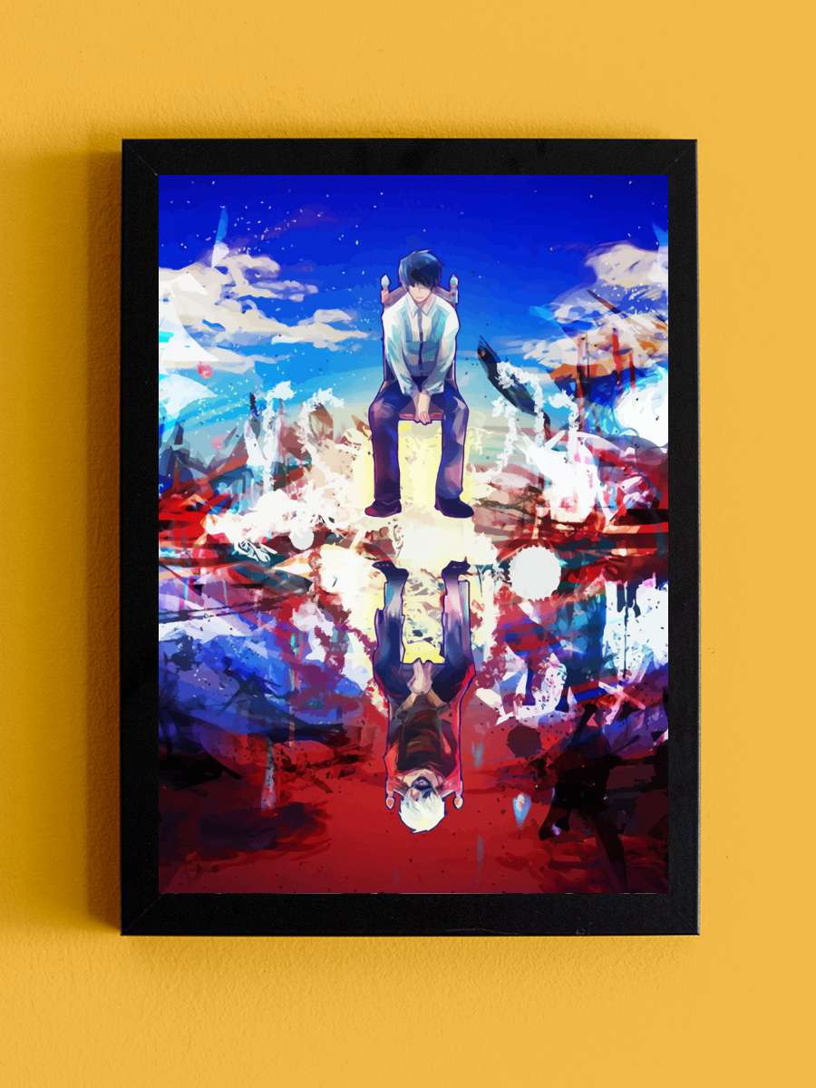 Tokyo Ghoul Anime Tablo Siyah Çerçeveli Yüksek Kalite Anime Duvar Poster Tablo - En İyi Fiyatlarla