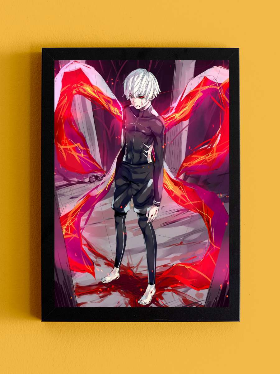 tokyo ghoul Anime Tablo Siyah Çerçeveli Yüksek Kalite Anime Duvar Poster Tablo - En İyi Fiyatlarla