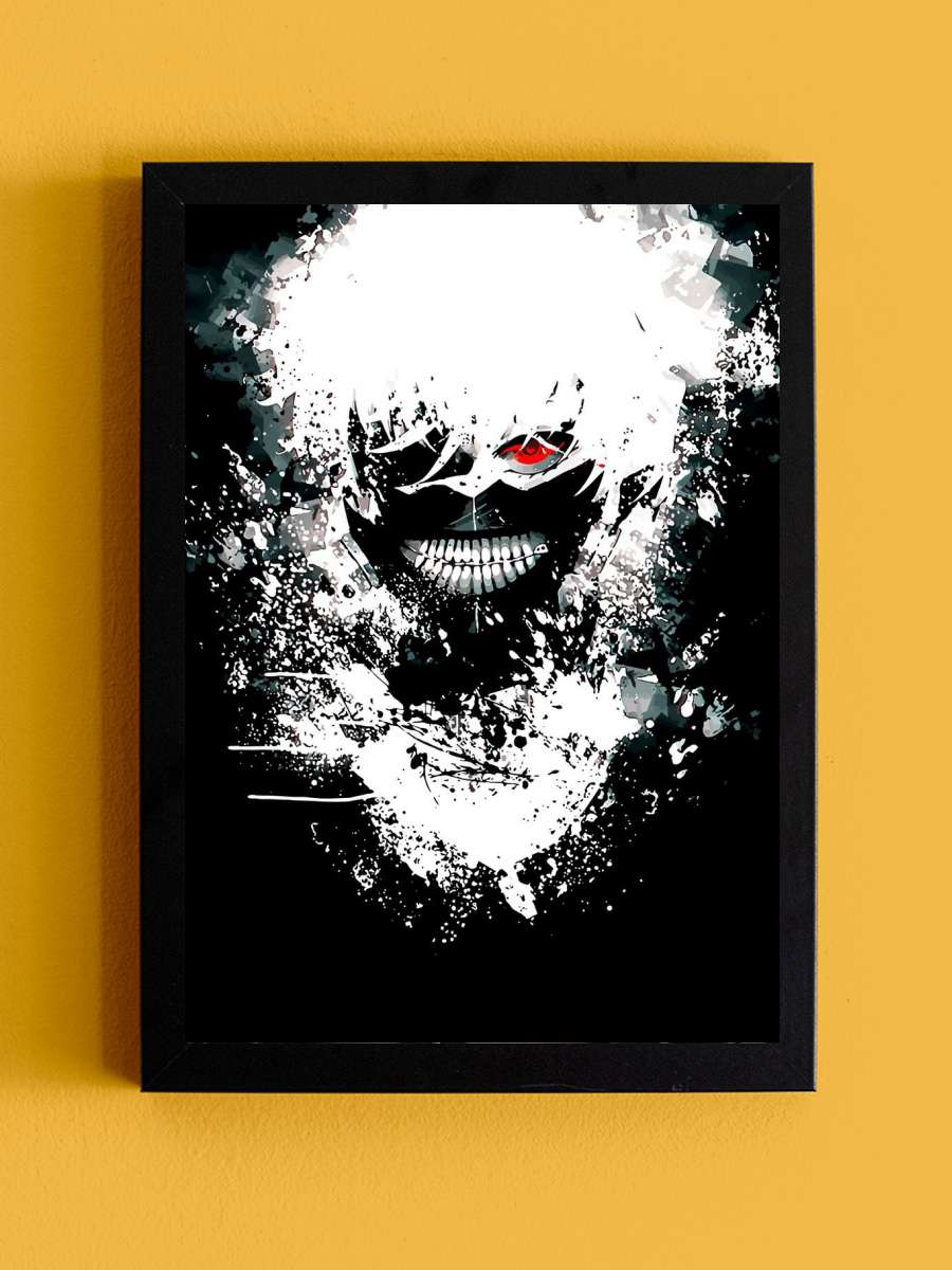 Tokyo Ghoul Anime Tablo Siyah Çerçeveli Yüksek Kalite Anime Duvar Poster Tablo - En İyi Fiyatlarla