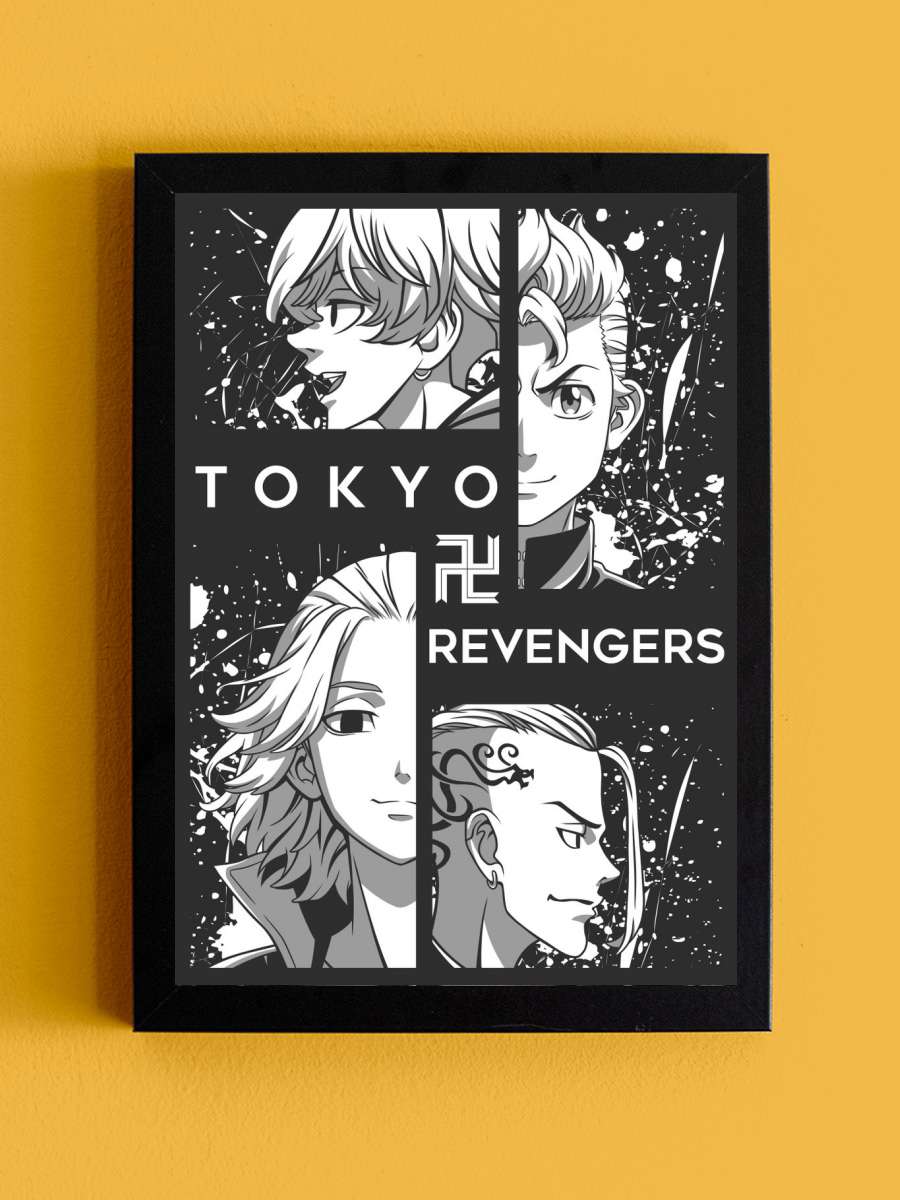 Tokyo Revengers characters Anime Tablo Siyah Çerçeveli Yüksek Kalite Anime Duvar Poster Tablo - En İyi Fiyatlarla