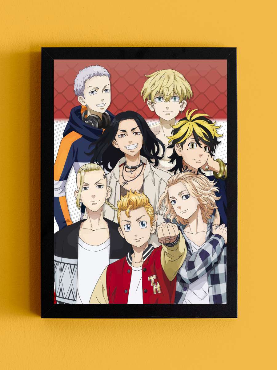 Tokyo Revengers Anime Tablo Siyah Çerçeveli Yüksek Kalite Anime Duvar Poster Tablo - En İyi Fiyatlarla