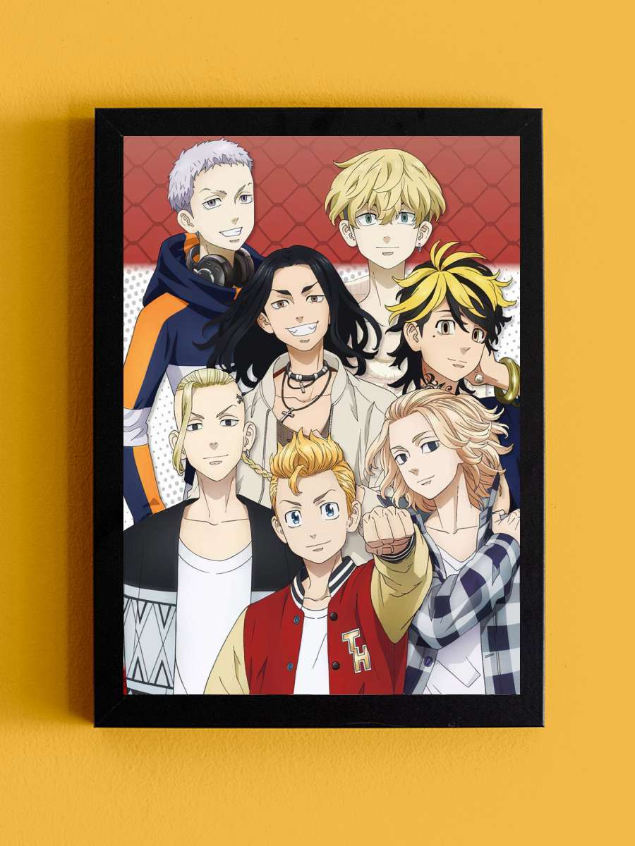 Tokyo Revengers Anime Tablo Siyah Çerçeveli Yüksek Kalite Anime Duvar Poster Tablo - En İyi Fiyatlarla