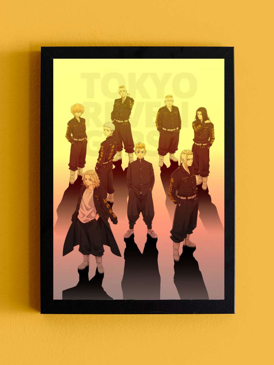 Tokyo Revengers Anime Tablo Siyah Çerçeveli Yüksek Kalite Anime Duvar Poster Tablo - En İyi Fiyatlarla