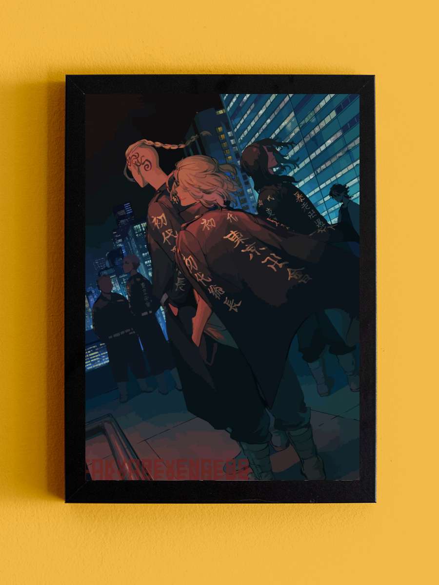 Tokyo Revengers Anime Tablo Siyah Çerçeveli Yüksek Kalite Anime Duvar Poster Tablo - En İyi Fiyatlarla