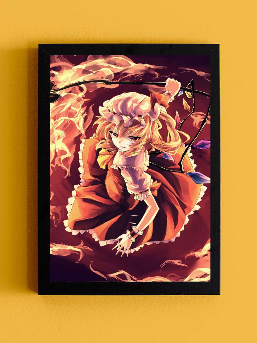 Touhou Anime Tablo Siyah Çerçeveli Yüksek Kalite Anime Duvar Poster Tablo - En İyi Fiyatlarla