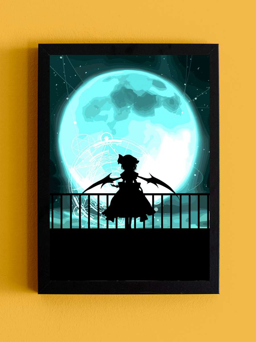 Touhou Anime Tablo Siyah Çerçeveli Yüksek Kalite Anime Duvar Poster Tablo - En İyi Fiyatlarla