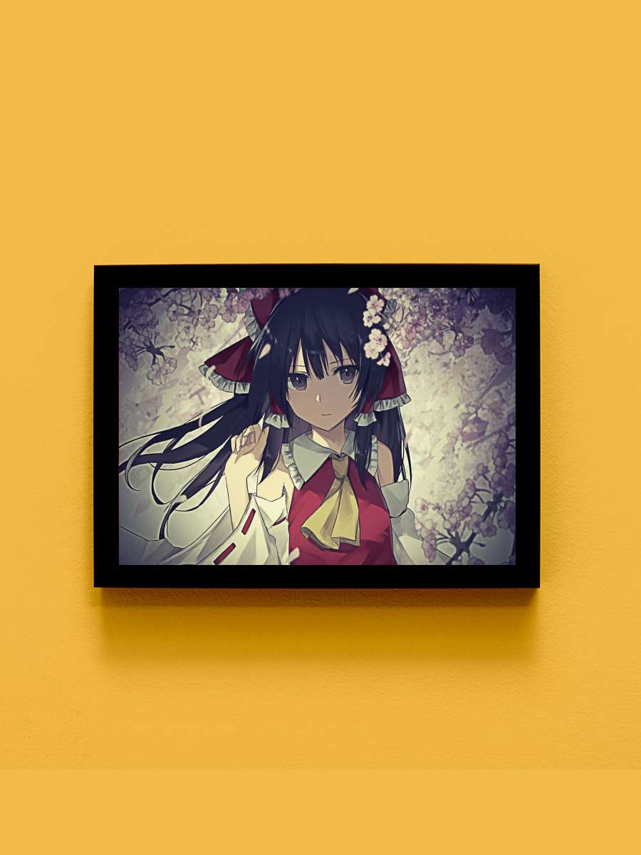 Touhou Project Anime Tablo Siyah Çerçeveli Yüksek Kalite Anime Duvar Poster Tablo - En İyi Fiyatlarla