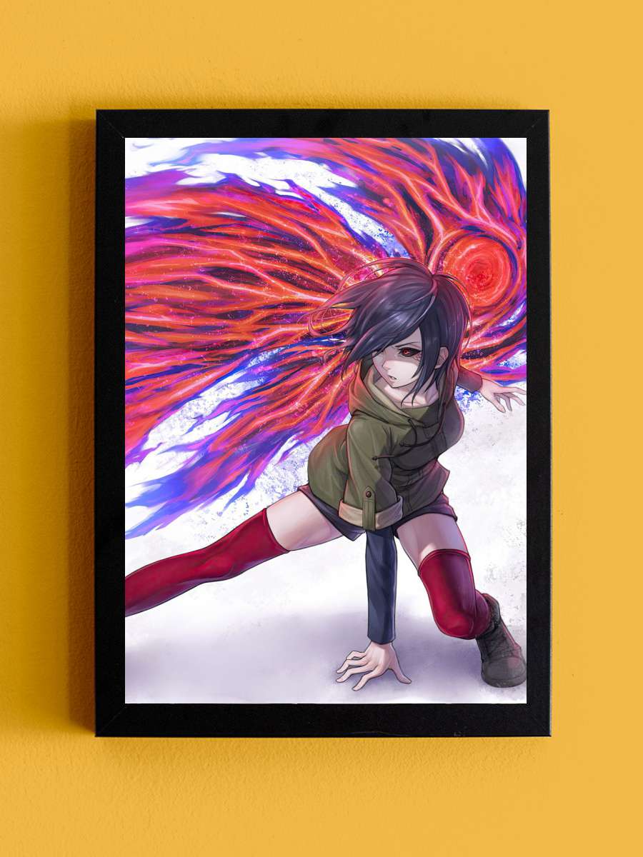 Touka Kirishima Anime Tablo Siyah Çerçeveli Yüksek Kalite Anime Duvar Poster Tablo - En İyi Fiyatlarla