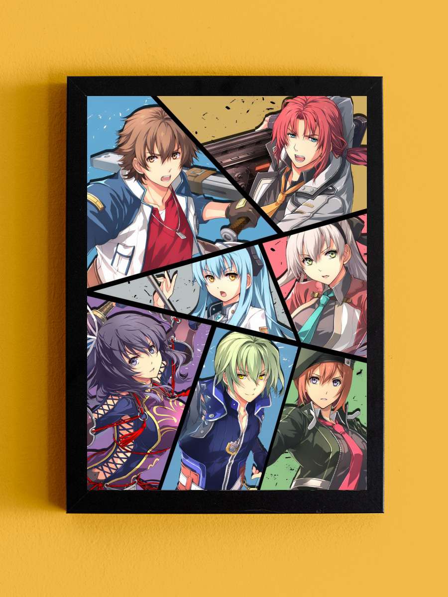 Trails of Cold Steel SSS Anime Tablo Siyah Çerçeveli Yüksek Kalite Anime Duvar Poster Tablo - En İyi Fiyatlarla