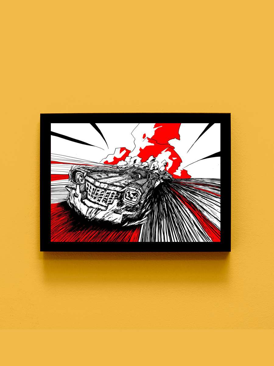 Trans Am 20000 WR Anime Tablo Siyah Çerçeveli Yüksek Kalite Anime Duvar Poster Tablo - En İyi Fiyatlarla