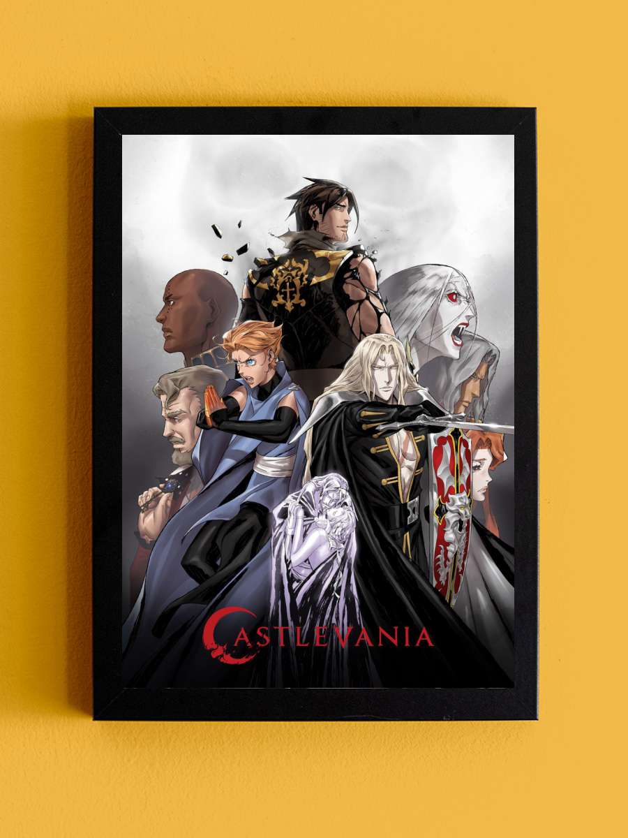 Trevor Belmont Anime Tablo Siyah Çerçeveli Yüksek Kalite Anime Duvar Poster Tablo - En İyi Fiyatlarla