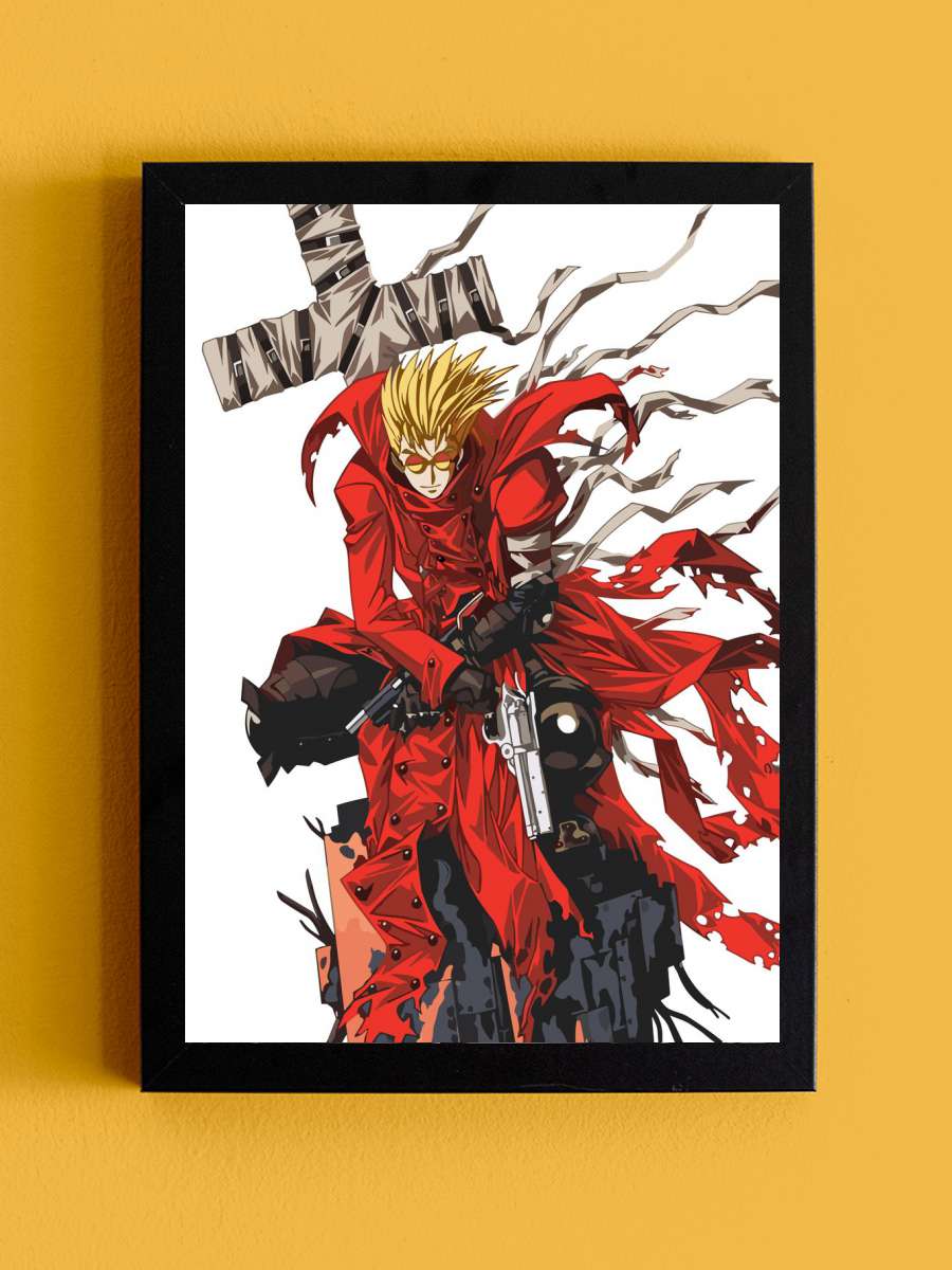 trigun Anime Tablo Siyah Çerçeveli Yüksek Kalite Anime Duvar Poster Tablo - En İyi Fiyatlarla