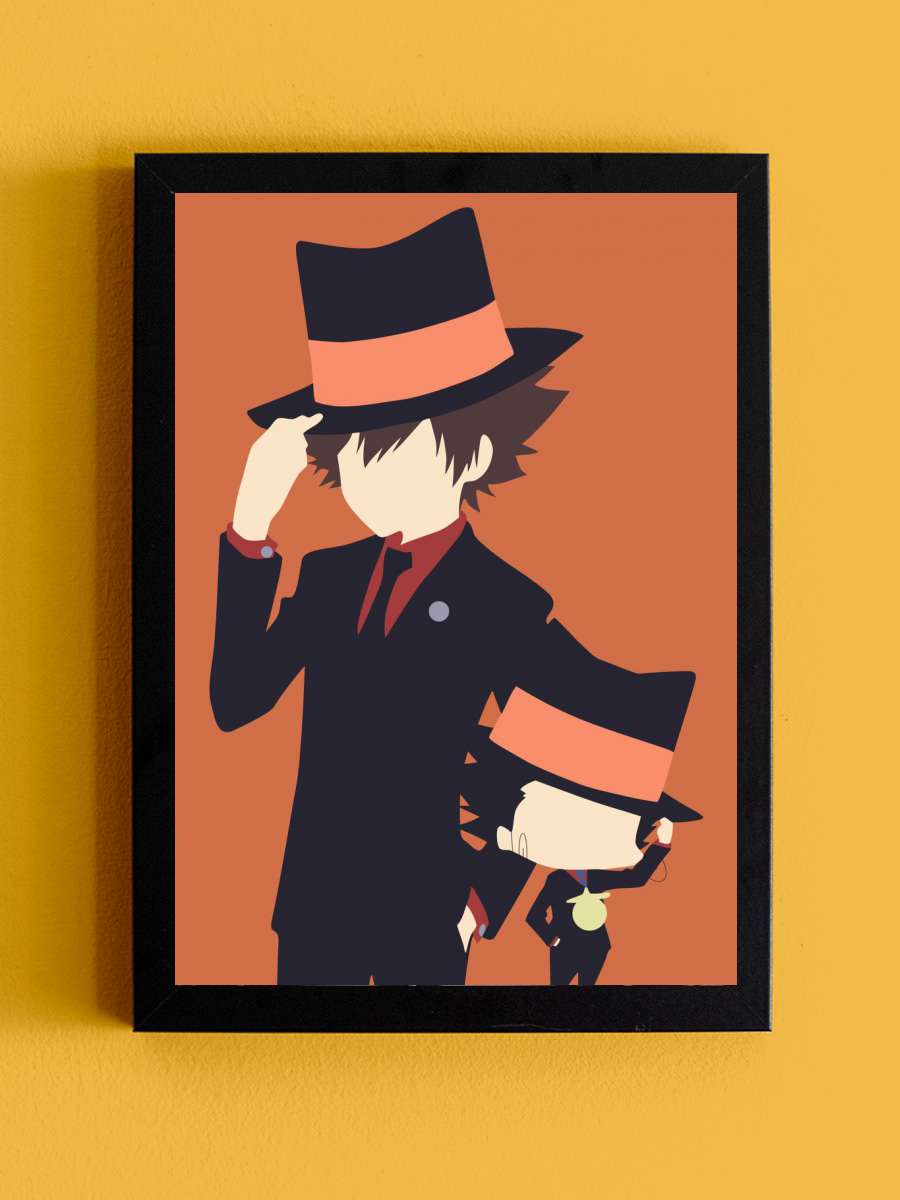 Tsuna and reborn Anime Tablo Siyah Çerçeveli Yüksek Kalite Anime Duvar Poster Tablo - En İyi Fiyatlarla