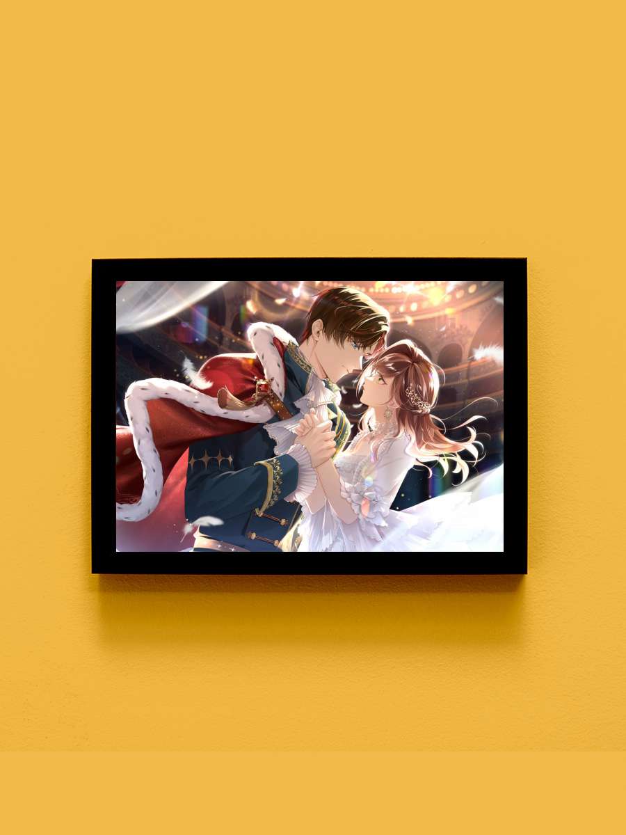 Two Hearts as One Anime Tablo Siyah Çerçeveli Yüksek Kalite Anime Duvar Poster Tablo - En İyi Fiyatlarla