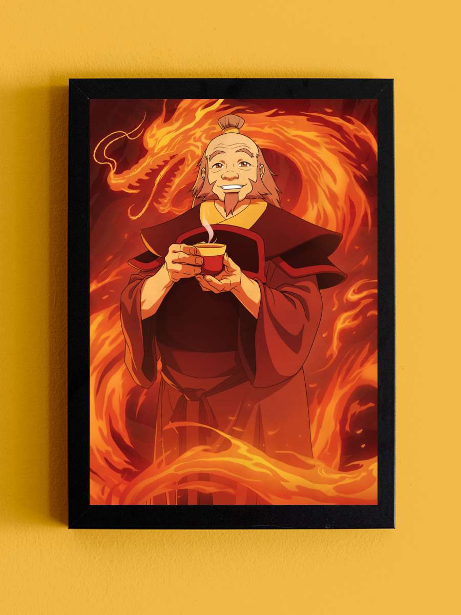 Uncle Iroh Anime Tablo Siyah Çerçeveli Yüksek Kalite Anime Duvar Poster Tablo - En İyi Fiyatlarla