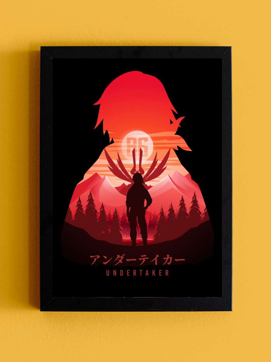 Undertaker 86 Eighty Six Anime Tablo Siyah Çerçeveli Yüksek Kalite Anime Duvar Poster Tablo - En İyi Fiyatlarla