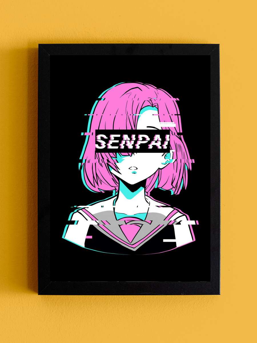 Vaporwave Anime Girl Anime Tablo Siyah Çerçeveli Yüksek Kalite Anime Duvar Poster Tablo - En İyi Fiyatlarla