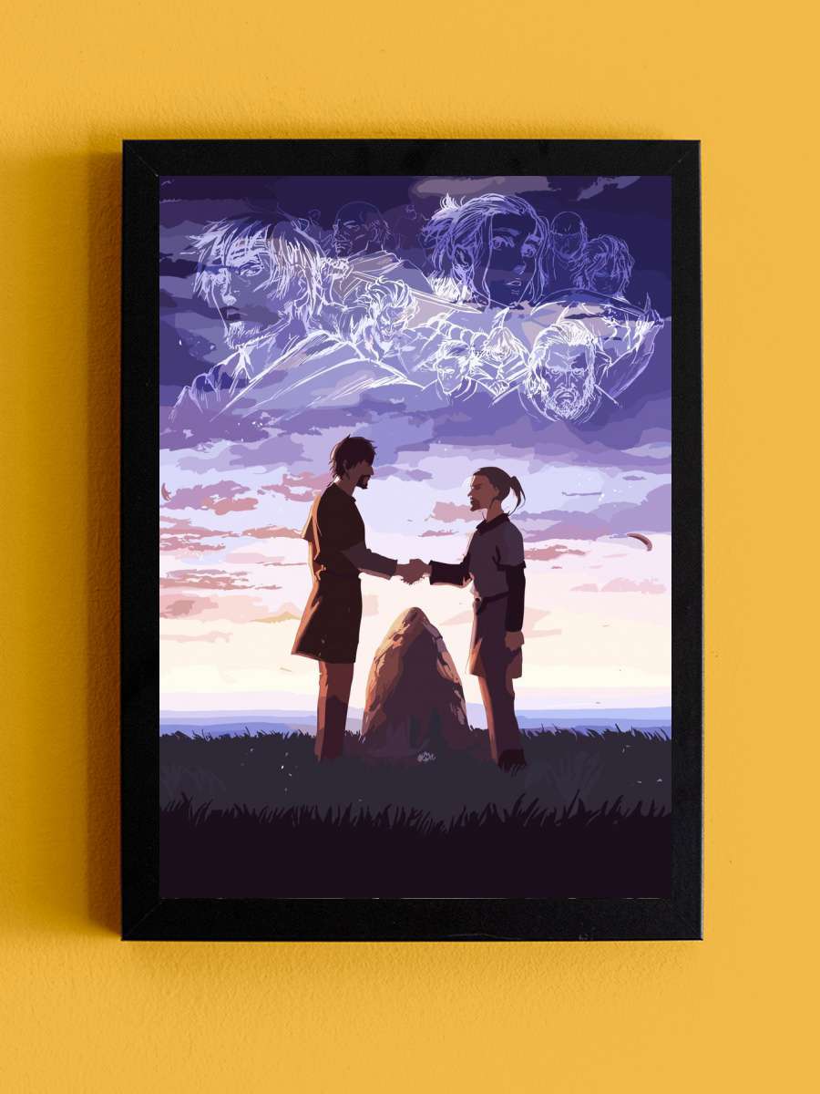 vinland Saga Anime Art Anime Tablo Siyah Çerçeveli Yüksek Kalite Anime Duvar Poster Tablo - En İyi Fiyatlarla