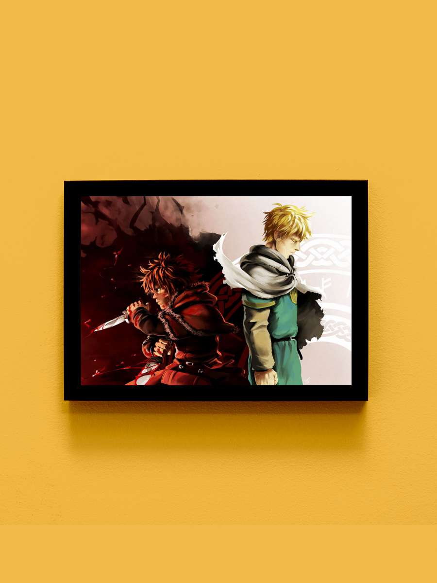 Vinland Saga Anime Anime Tablo Siyah Çerçeveli Yüksek Kalite Anime Duvar Poster Tablo - En İyi Fiyatlarla