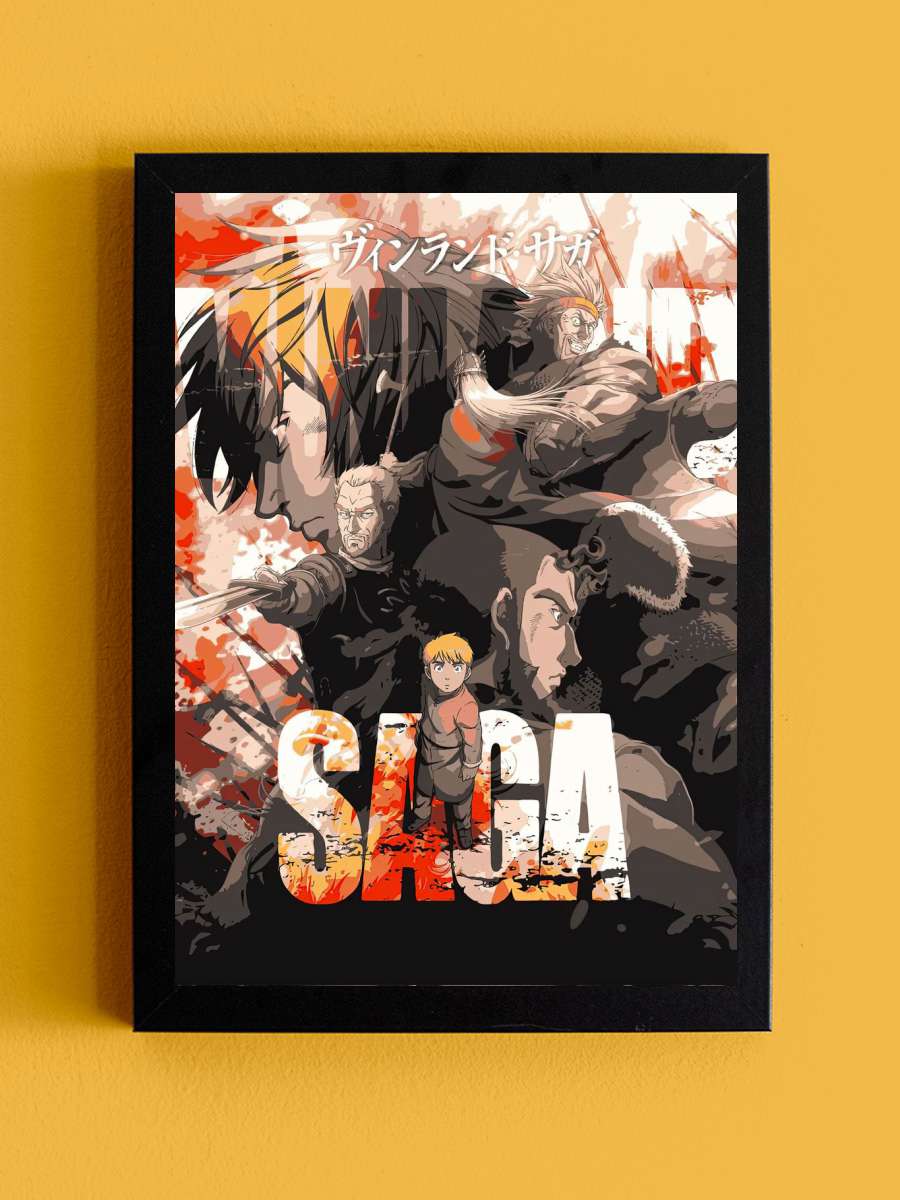 Vinland Saga Anime Tablo Siyah Çerçeveli Yüksek Kalite Anime Duvar Poster Tablo - En İyi Fiyatlarla