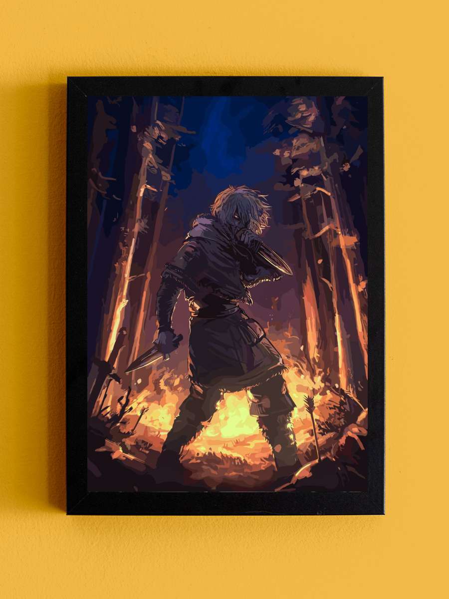 Vinland Saga Anime Tablo Siyah Çerçeveli Yüksek Kalite Anime Duvar Poster Tablo - En İyi Fiyatlarla