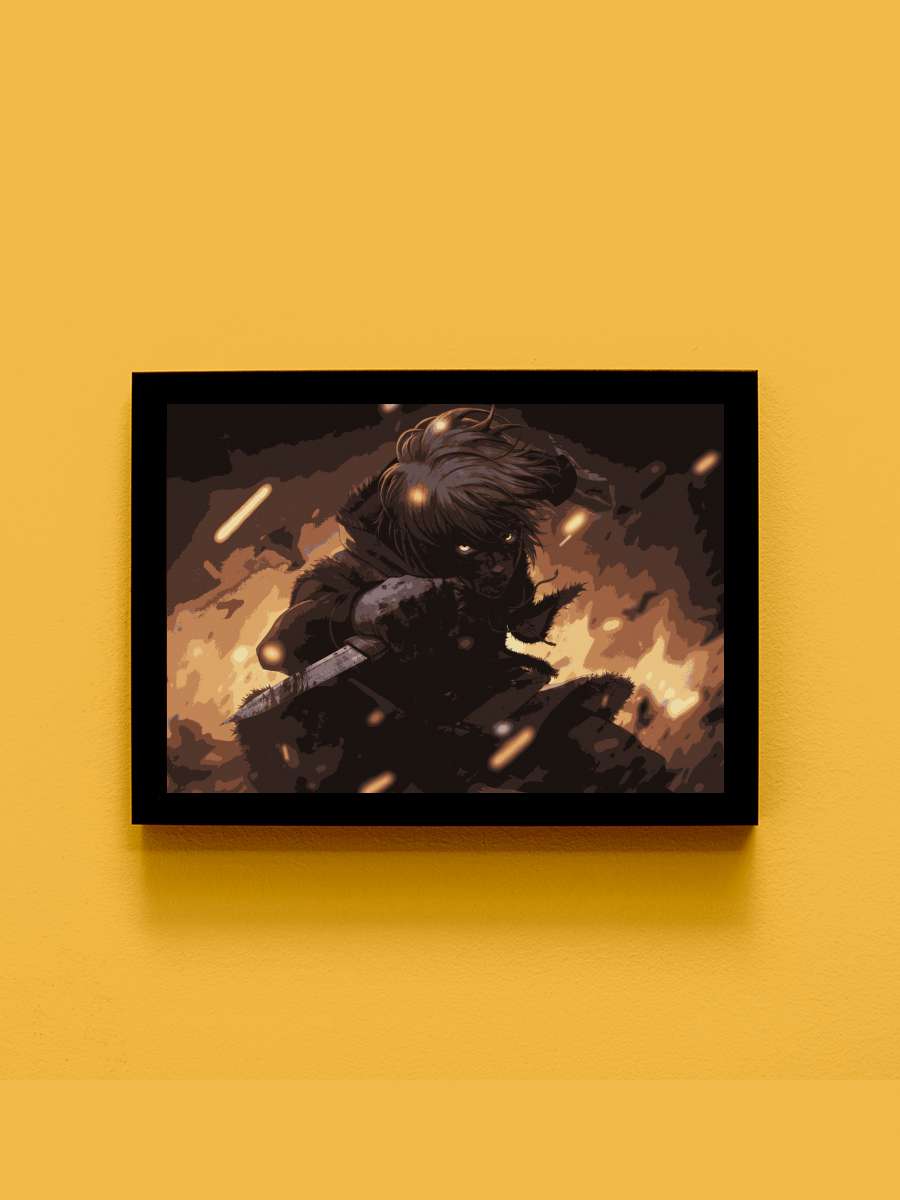 Vinland Saga Anime Tablo Siyah Çerçeveli Yüksek Kalite Anime Duvar Poster Tablo - En İyi Fiyatlarla