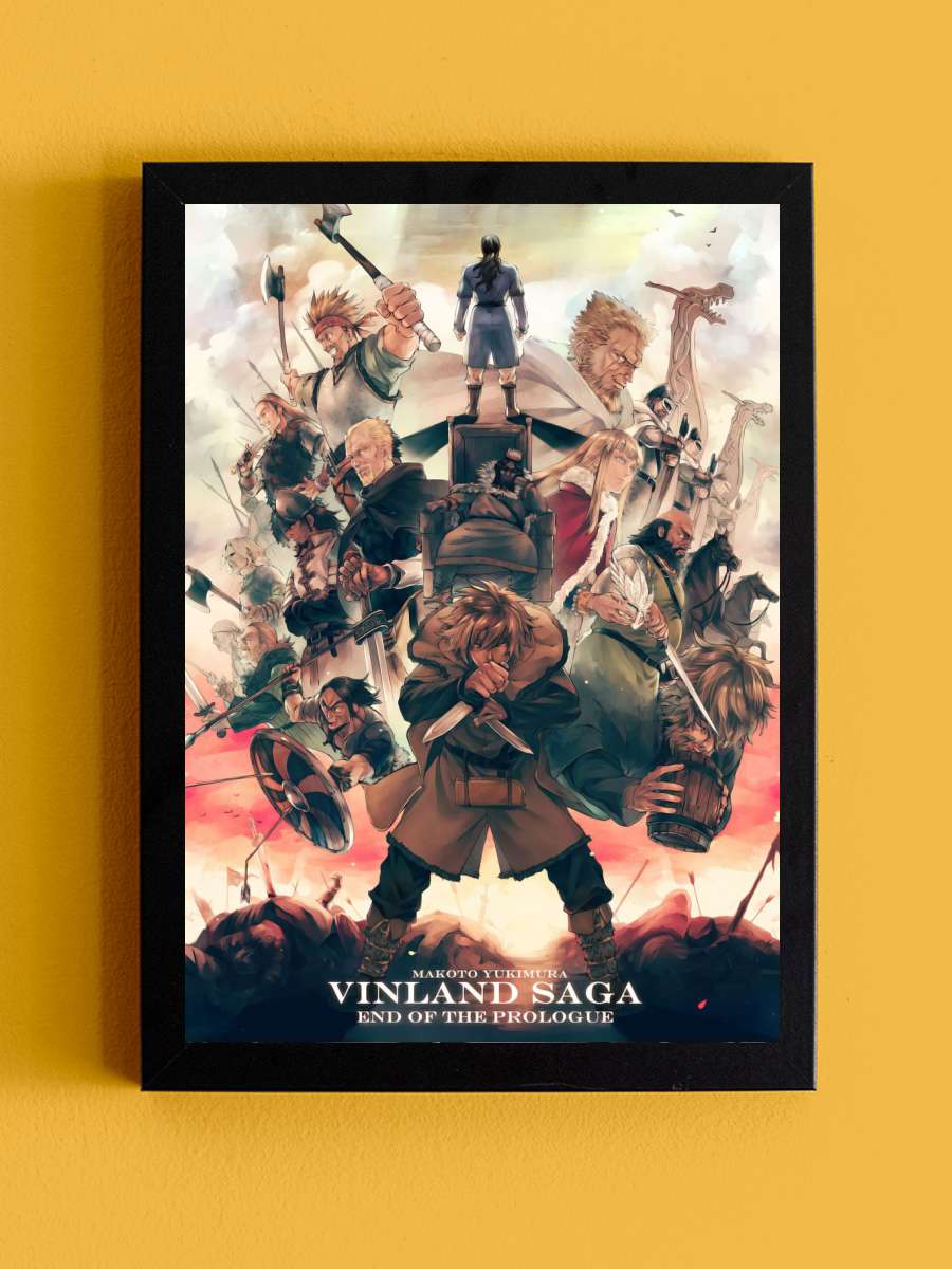vinland saga Anime Tablo Siyah Çerçeveli Yüksek Kalite Anime Duvar Poster Tablo - En İyi Fiyatlarla