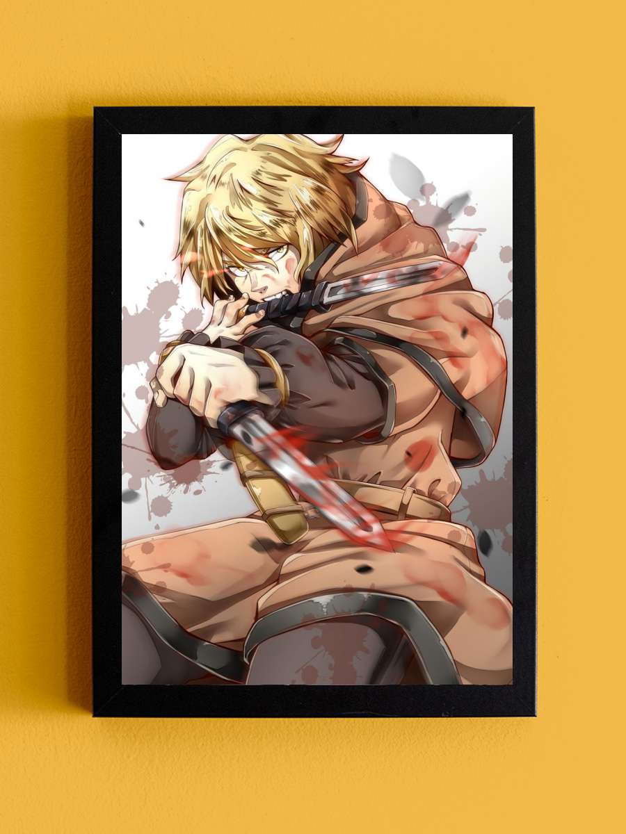 vinland saga Anime Tablo Siyah Çerçeveli Yüksek Kalite Anime Duvar Poster Tablo - En İyi Fiyatlarla
