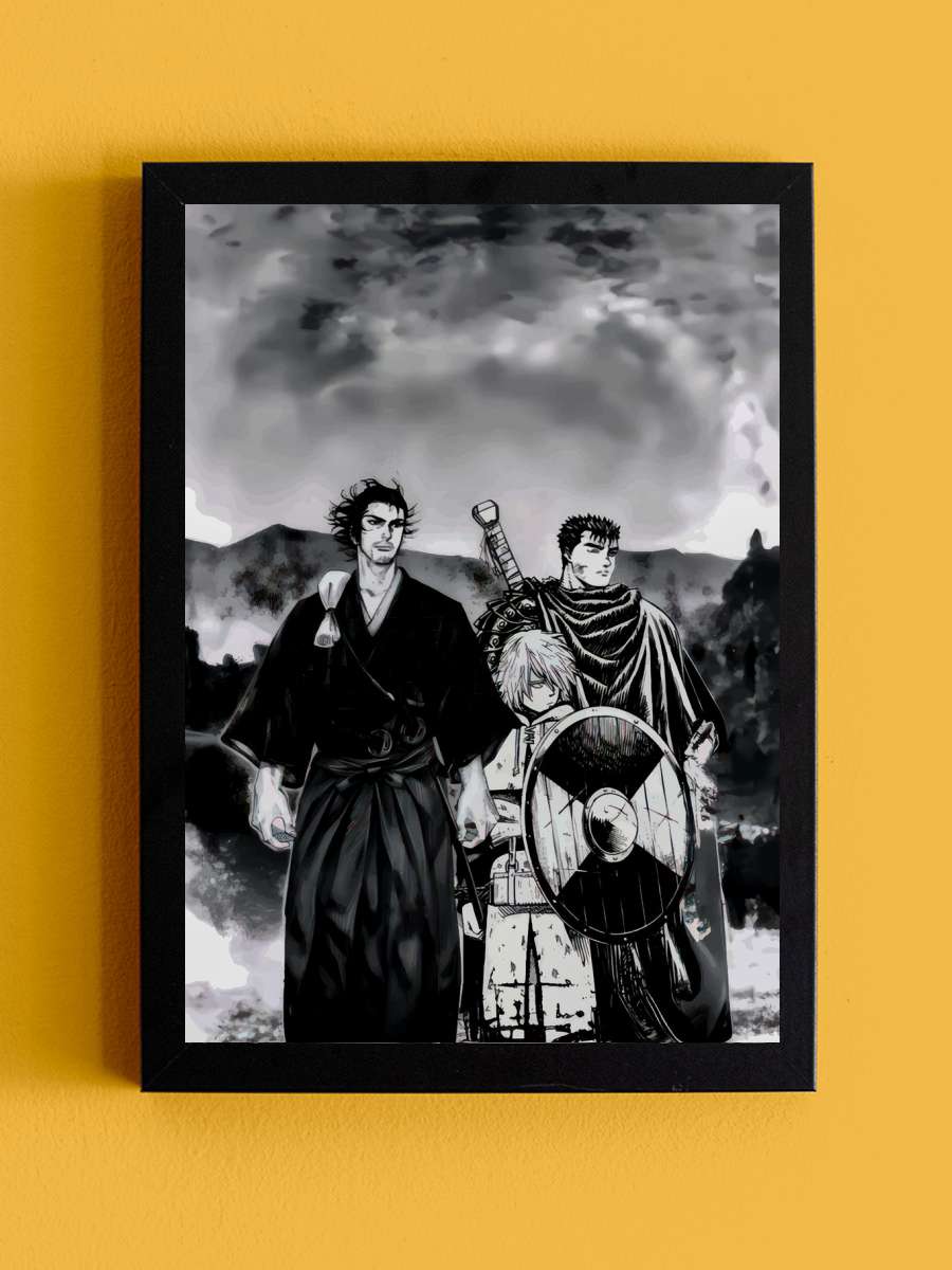 vinland saga Anime Tablo Siyah Çerçeveli Yüksek Kalite Anime Duvar Poster Tablo - En İyi Fiyatlarla