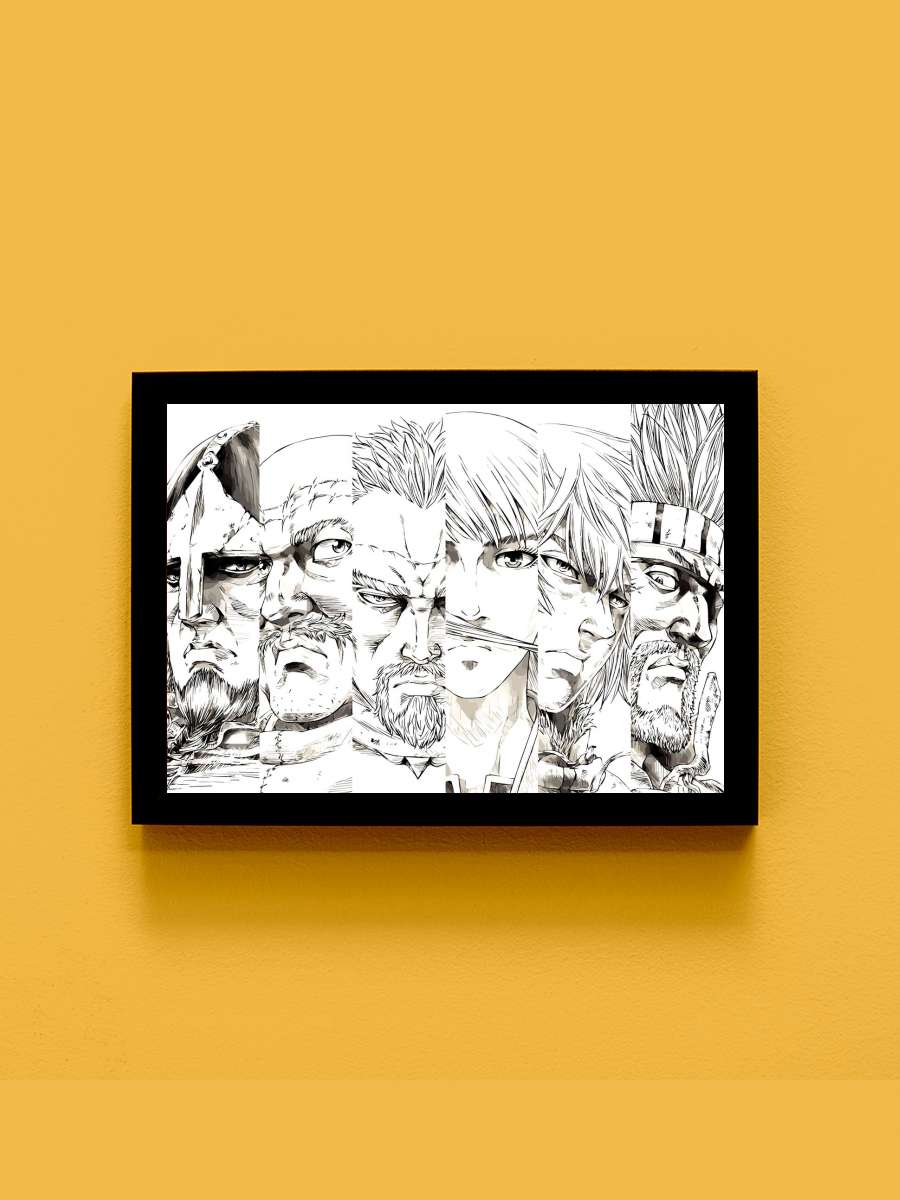 vinland saga Anime Tablo Siyah Çerçeveli Yüksek Kalite Anime Duvar Poster Tablo - En İyi Fiyatlarla