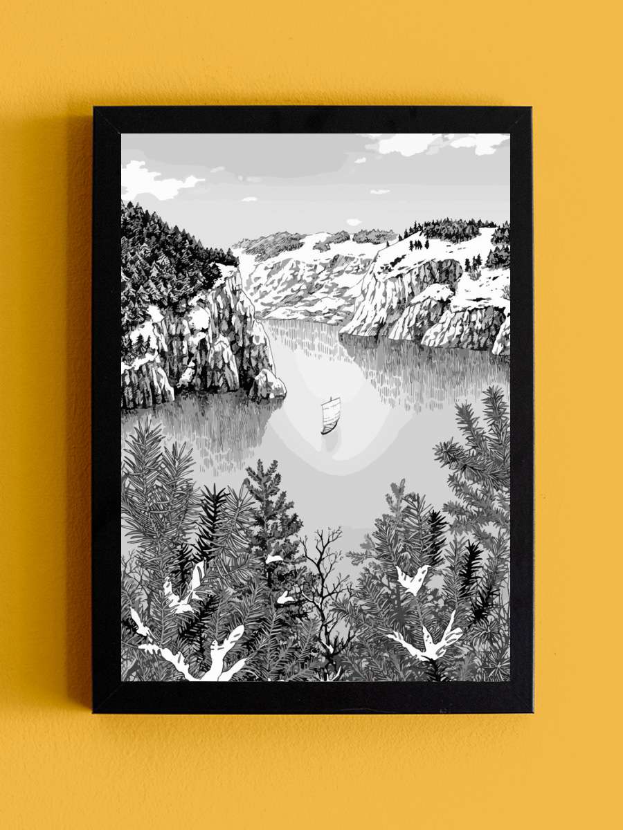 Vinland Saga Anime Tablo Siyah Çerçeveli Yüksek Kalite Anime Duvar Poster Tablo - En İyi Fiyatlarla