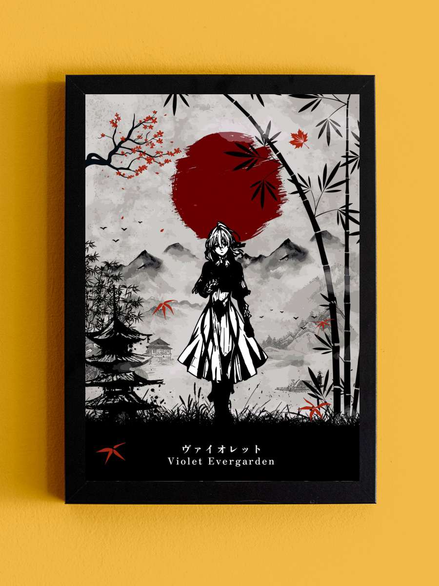 Violet Evergarden Anime Anime Tablo Siyah Çerçeveli Yüksek Kalite Anime Duvar Poster Tablo - En İyi Fiyatlarla