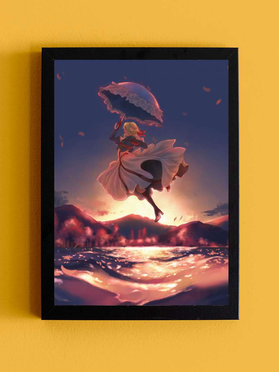 Violet Evergarden Anime Tablo Siyah Çerçeveli Yüksek Kalite Anime Duvar Poster Tablo - En İyi Fiyatlarla