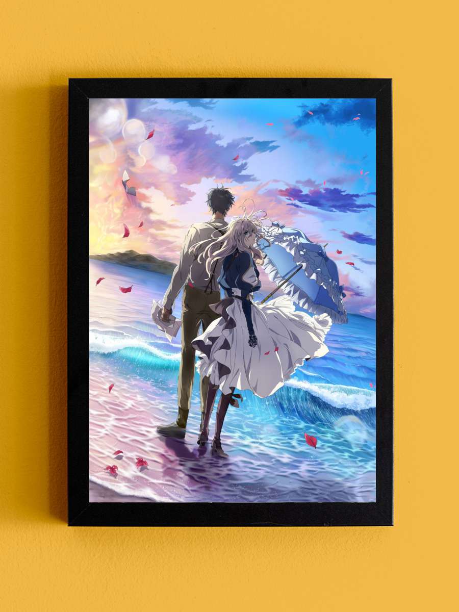 Violet Evergarden Anime Tablo Siyah Çerçeveli Yüksek Kalite Anime Duvar Poster Tablo - En İyi Fiyatlarla