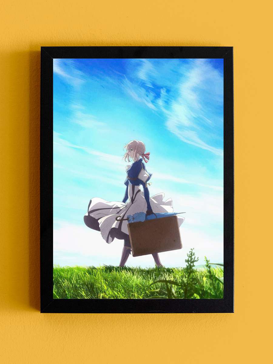 Violet Evergarden Anime Tablo Siyah Çerçeveli Yüksek Kalite Anime Duvar Poster Tablo - En İyi Fiyatlarla