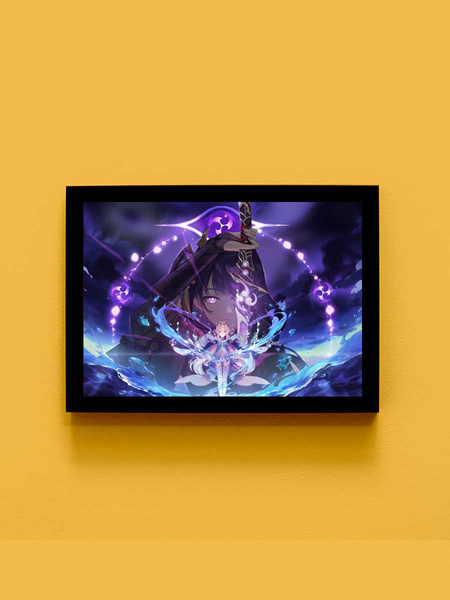 Watatsumi Anime Tablo Siyah Çerçeveli Yüksek Kalite Anime Duvar Poster Tablo - En İyi Fiyatlarla