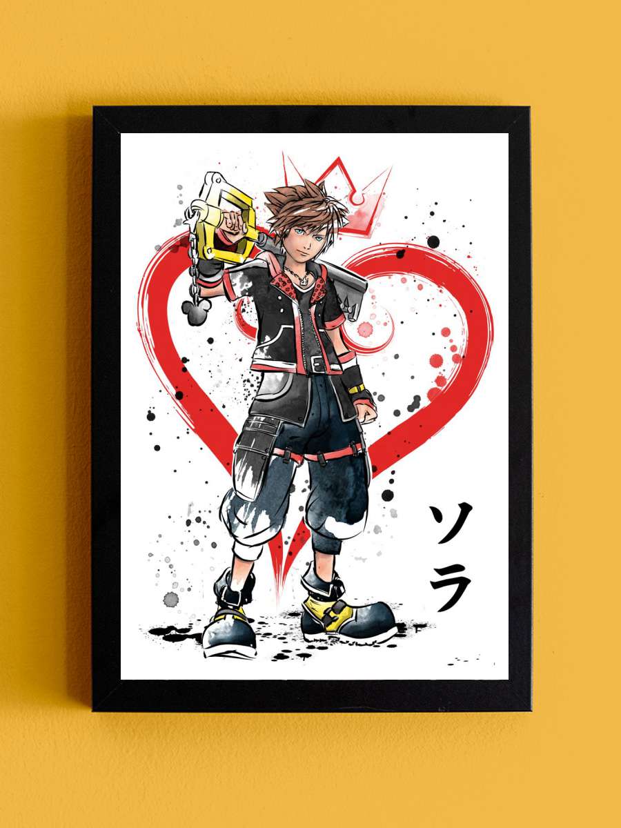 Wielder of the Keyblade Anime Tablo Siyah Çerçeveli Yüksek Kalite Anime Duvar Poster Tablo - En İyi Fiyatlarla