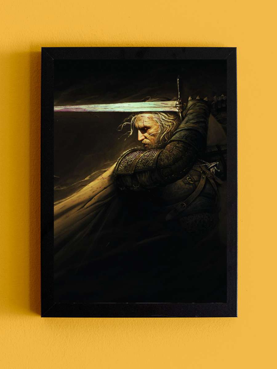 Witcher Key Art V Anime Tablo Siyah Çerçeveli Yüksek Kalite Anime Duvar Poster Tablo - En İyi Fiyatlarla