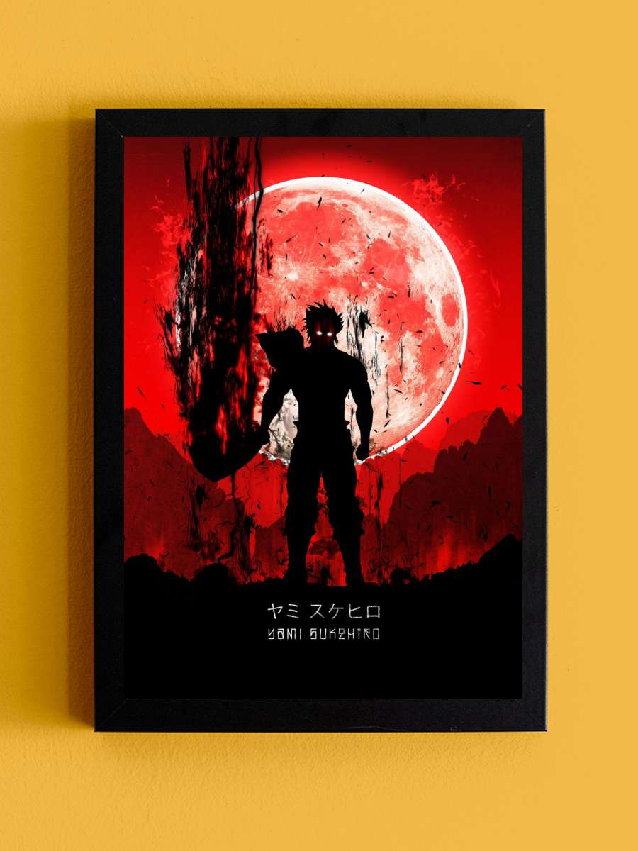 Yami Sukehiro Anime Tablo Siyah Çerçeveli Yüksek Kalite Anime Duvar Poster Tablo - En İyi Fiyatlarla