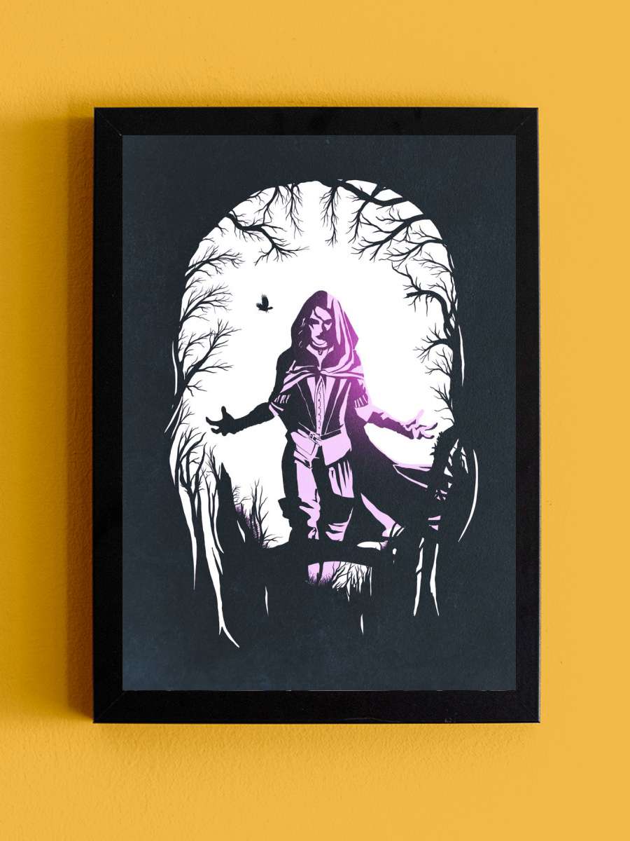 Yennefer Anime Tablo Siyah Çerçeveli Yüksek Kalite Anime Duvar Poster Tablo - En İyi Fiyatlarla